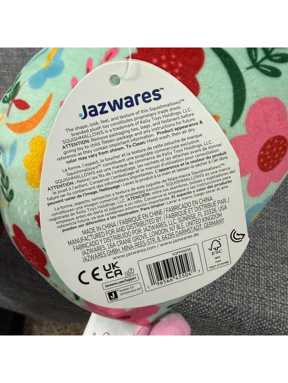 **NWT** Squishmallow Hug Mees Peppa Pig Floral Dress 11